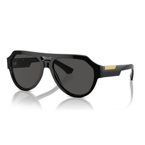 Dolce & Gabbana DG4466 Black Pilot Sunglasses