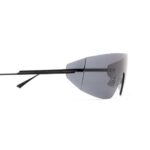 Bottega Veneta BV1299S 001 Black Mask Sunglasses Rimless