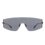 Bottega Veneta BV1299S 001 Black Mask Sunglasses Rimless