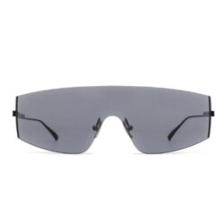 Bottega Veneta BV1299S 001 Black Mask Sunglasses Rimless