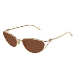 Bottega Veneta BV1330S Knot Cat Eye Sunglasses in Gold