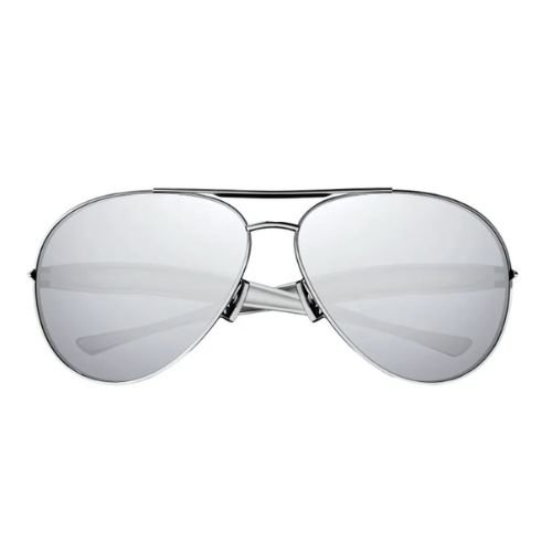 Bottega Veneta Sardine BV1305S 001 Silver Aviator Sunglasses – Mirror Lenses