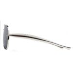 Bottega Veneta Sardine BV1305S 001 Silver Aviator Sunglasses – Mirror Lenses