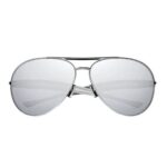 Bottega Veneta Sardine BV1305S 001 Silver Aviator Sunglasses – Mirror Lenses