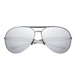 Bottega Veneta Sardine BV1305S 001 Silver Aviator Sunglasses – Mirror Lenses
