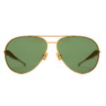 Bottega Veneta Sardine BV1305S 002 Gold Aviator Sunglasses
