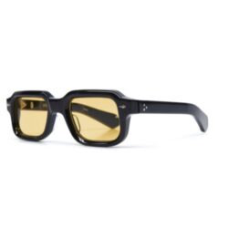 Jacques Marie Mage Sandro Sun Black Frame Yellow Lens