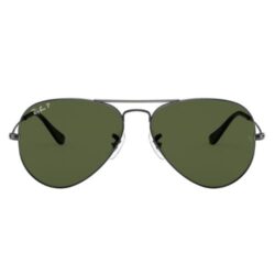 Ray-Ban RB3025 00462 Aviator Sunglasses Black with Green Lenses