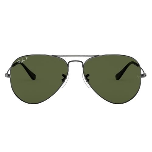 Ray-Ban RB3025 00462 Aviator Sunglasses Black with Green Lenses