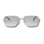 Cartier Monogram Rectangular Sunglasses