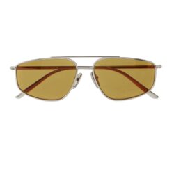 Prada Aviator Style Silver Tone Sunglasses