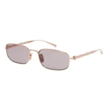 GUCCI Bamboo Rectangular Sunglasses Rose Gold