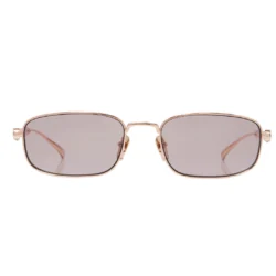 GUCCI Bamboo Rectangular Sunglasses Rose Gold