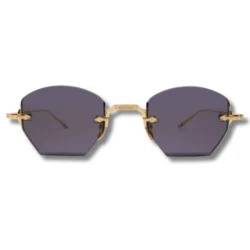 OATMAN Small Gold Frame with Dark Black Lenses