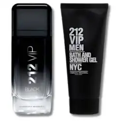 Carolina herrera 212 Vip Black Set Edp 100ml+Edp 10ml+Shower Gel 100ml