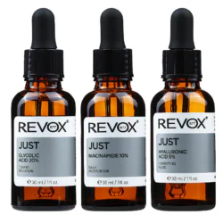 REVOX B77 JUST OIL CONTROL SET 3×30 ml GLYCOLIC ACID 20% NIACINAMIDE 10% HYALURONIC ACID 5