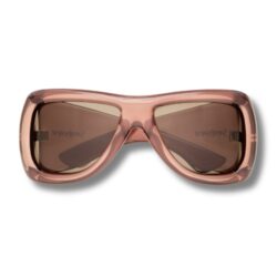 Saint Laurent SL 902 Howl Oversized Sunglasses Transparent Pinkish Brown