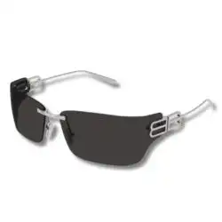 Balenciaga BB0485SA 001 Wraparound Sunglasses