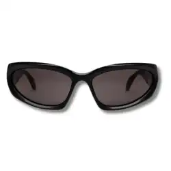 Balenciaga Swift Oval Sunglasses – Black