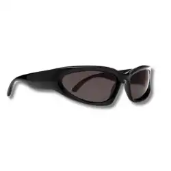 Balenciaga Swift Oval Sunglasses – Black
