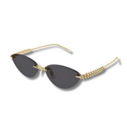 Cartier Cat-Eye Sunglasses – Gold Dark Blu