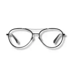 Chanel Pilot Eyeglasses – Black