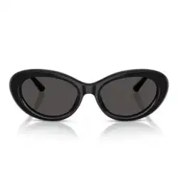 Dolce & Gabbana Oval Sunglasses – Black Dark Grey