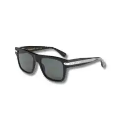 Hublot Unisex Black Polarized Square Sunglasses