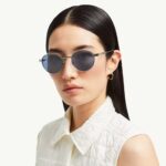 Moncler Subtila Round Sunglasses – Gunmetal Grey