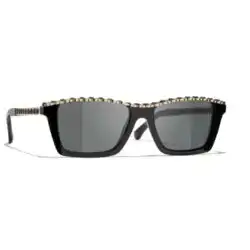 Chanel CH5548Q 1608S1 Rectangle Polarized Sunglasses