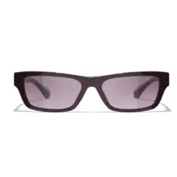 Chanel CH5564B 1461S1 Burgundy Rectangle Sunglasses
