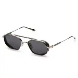 Akoni Eris-Two Sunglasses – Brushed Silver & Antique Silver