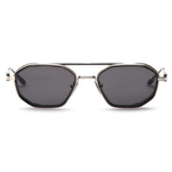 Akoni Eris-Two Sunglasses – Brushed Silver & Antique Silver