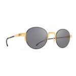 MYKITA Studio 15.2 922 Gold Round Sunglasses