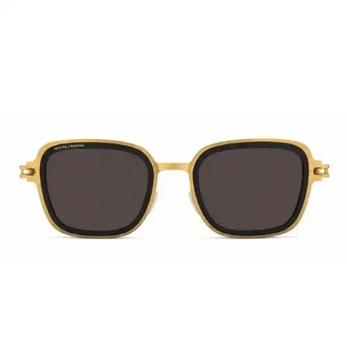 MYKITA × RIMOWA MR002 Gold Titan Square Sunglasses