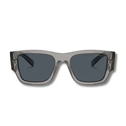 Prada PR 10ZSF Square Sunglasses – Transparent Grey (1) Prada PR 10ZSF Square Sunglasses – Transparent Grey
