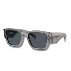 Prada PR 10ZSF Square Sunglasses – Transparent Grey