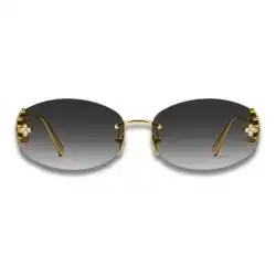 Louis Vuitton LV Dazzling Oval Sunglasses – Gold / Black