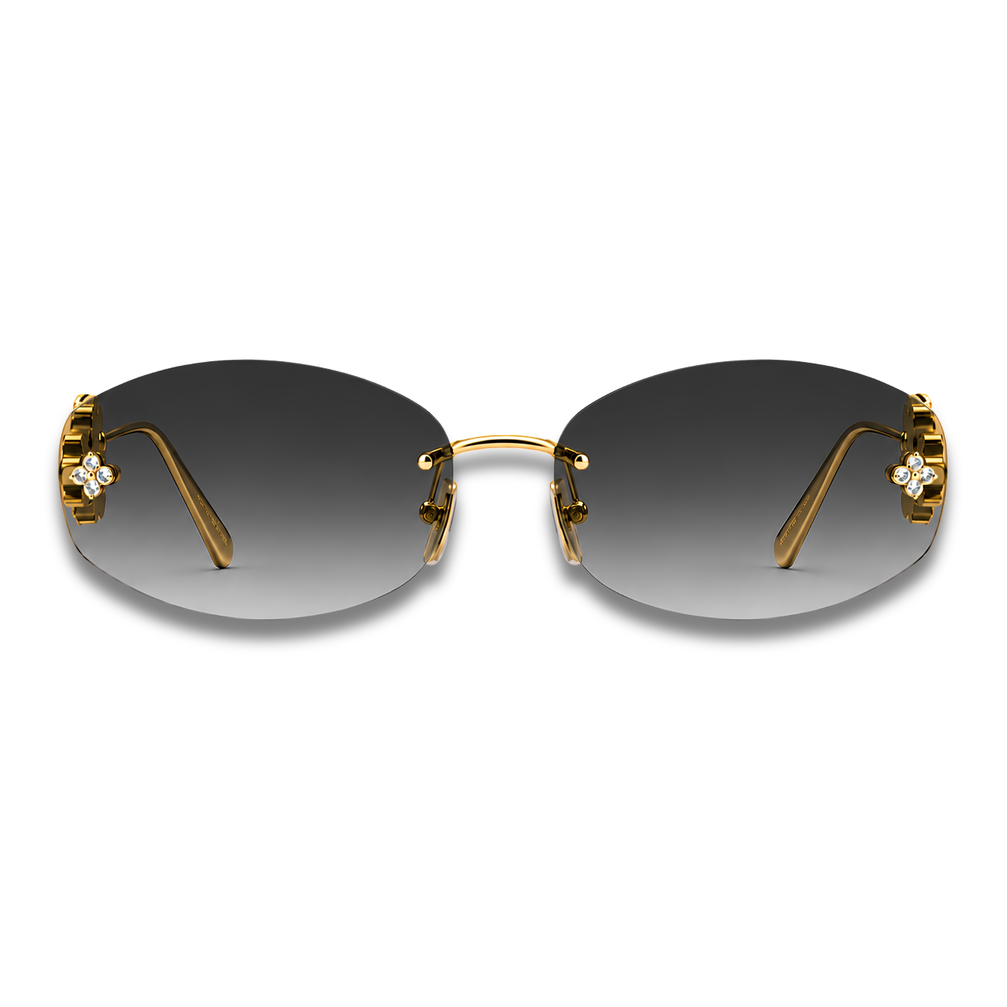 Louis Vuitton LV Dazzling Oval Sunglasses – Gold / Black Louis Vuitton LV Dazzling Oval Sunglasses – Gold / Black