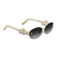 Louis Vuitton LV Dazzling Oval Sunglasses – Gold / Black