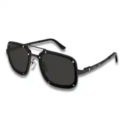 Cartier CT0195S Santos de Cartier Black Sunglasses