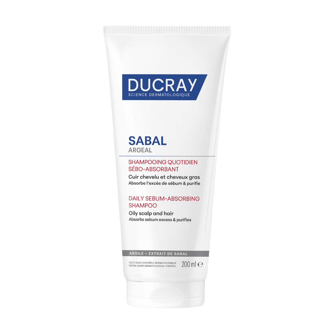 1_1_edea02da-fe30-4977-951f-70fc9acec503.png Ducray Sabal Argeal Saily Sebum-Absorbing Shampoo For Oily Hair - Image 1