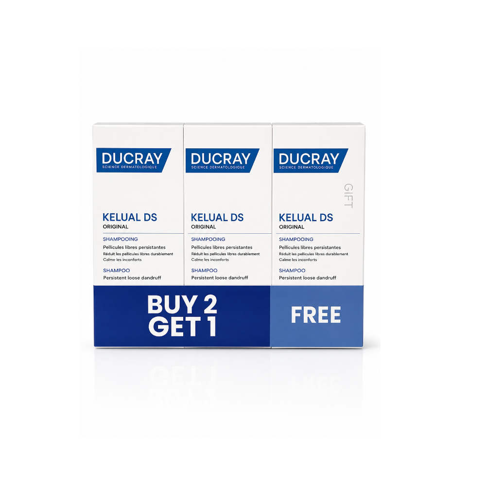 49_398f6bac-b9f5-454c-ad99-e60158f74b9b.png Ducray Kelual DS Persistent Loose Dandruff Shampoo Trio Pack - Image 1