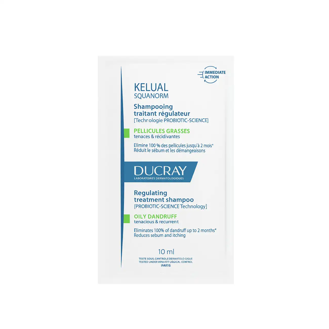 KELUAL-SQUANORM-Regulating-treatment-shampoo-oily-dandruff-10ml.jpg Ducray Ducray Kelual squanorm anti-dandruff treatment shampoo - Oily dandruff - Image 1
