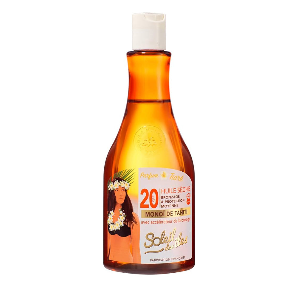 Soleildesiles-HuileSecheBronzage_ProtectionMoyenneMonoiDeTahitiSPF20-150ml.jpg Soleil des iles Huile Seche Bronzage & Protection Moyenne Monoi De Tahiti SPF20 - Image 1