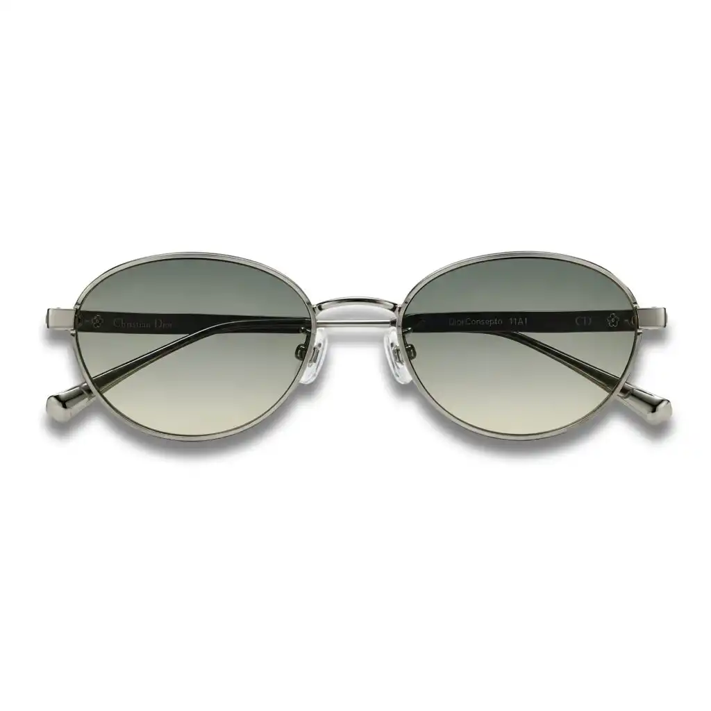 Dior Cannage R1U 53MM Oval Sunglasses – Silver