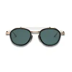 Akoni Infinity Brushed 12K Gold & Black Rhodium Sunglasses