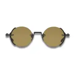 Akoni Jupiter Sunglasses – Black Iron with Crystal Black Acetate Side Shields