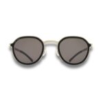 MYKITA × RIMOWA MR001 Panto Sunglasses – AL3 Titan / Black with Brown Solid Lenses