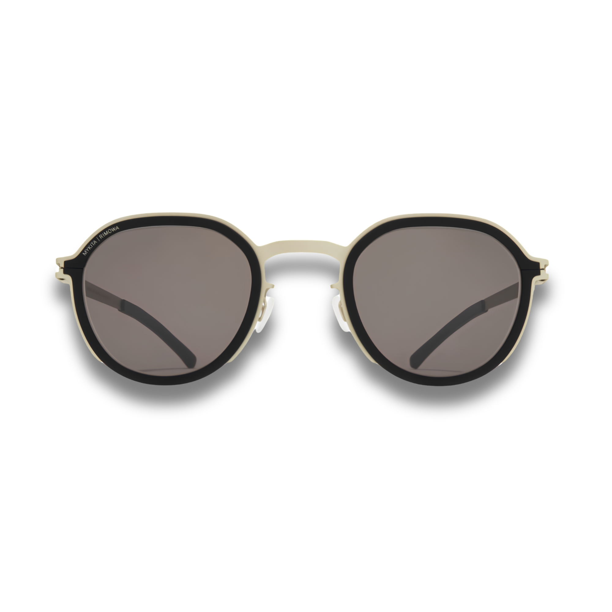 MYKITA × RIMOWA MR001 Panto Sunglasses – AL3 Titan / Black with Brown Solid Lenses MYKITA × RIMOWA MR001 Panto Sunglasses – AL3 Titan / Black with Brown Solid Lenses